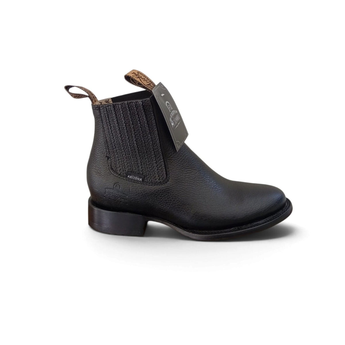 Botines charros con suela de Vaqueta marca Arizona