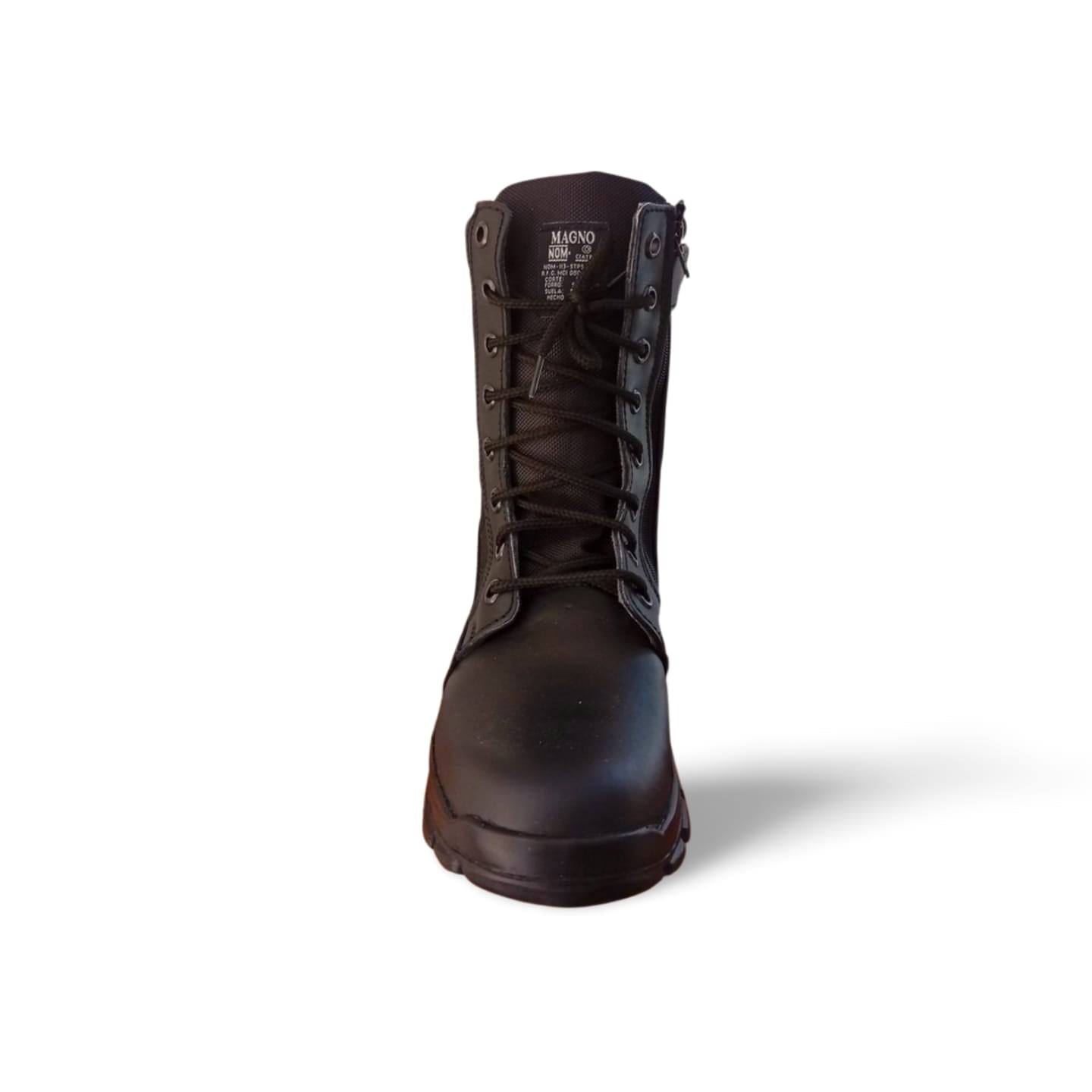 Botas Tácticas color Negro suela blanda marca Magno