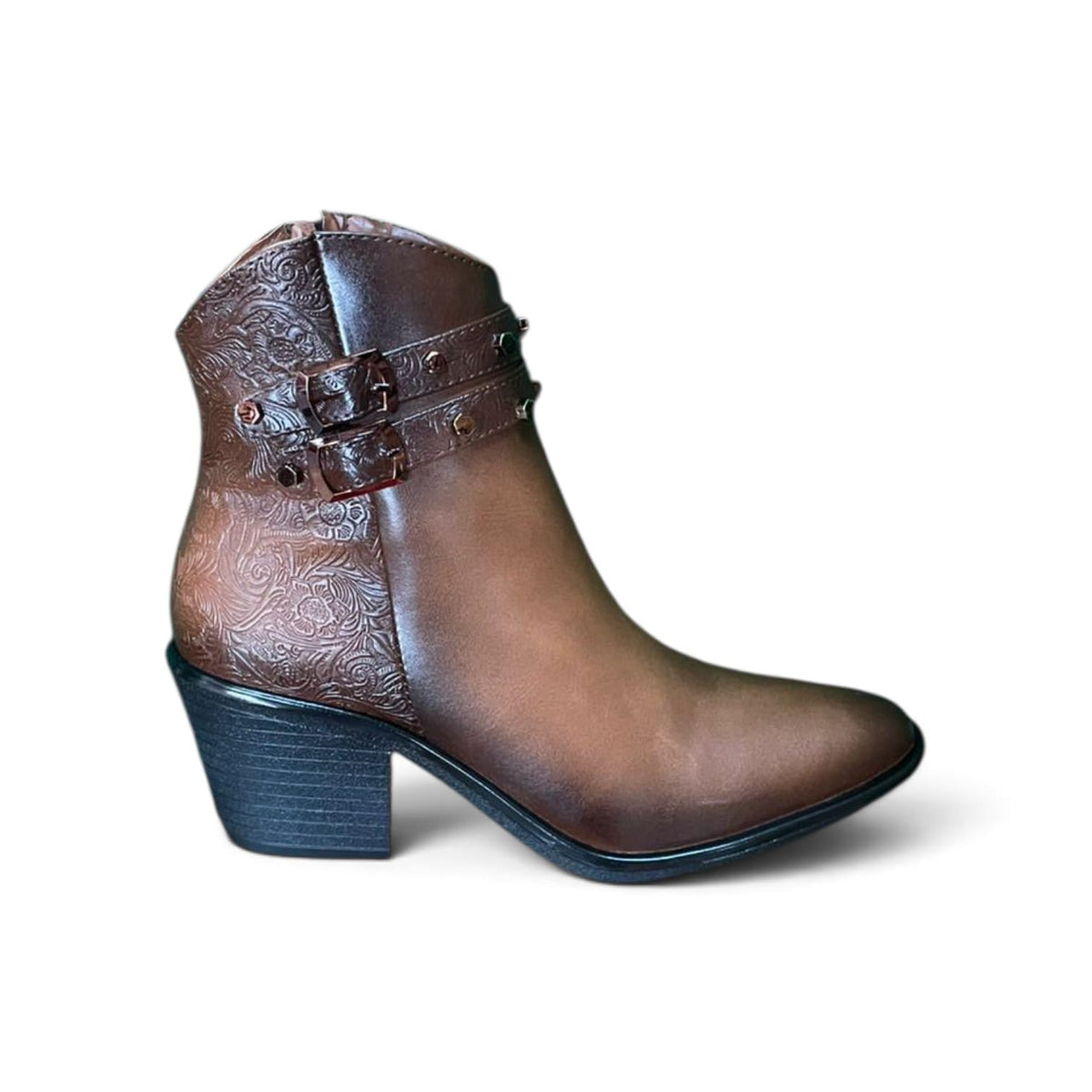 Botines de Tacón para dama Estilo 1714 Marca Cristina Calderón
