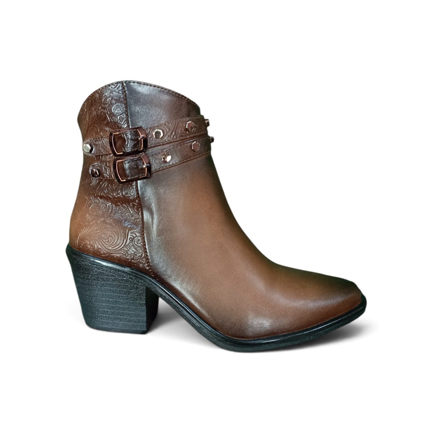 Botines de Tacón para dama Estilo 1714 Marca Cristina Calderón